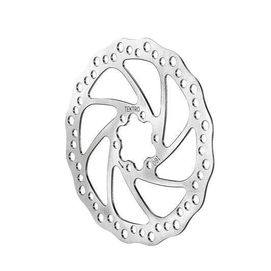 TR160-52 Disc Rotor - 160mm 6-Bolt 1.8mm Thickness For 2-Piston Calipers Silver - Bicycle Warehouse