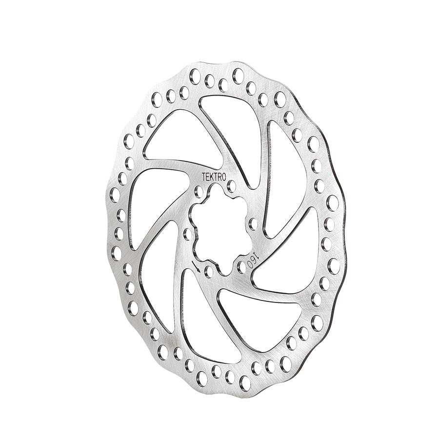 TR160-53 Disc Rotor - 160mm 6-Bolt 1.8mm Thickness For 4-Piston Calipers Silver - Bicycle Warehouse