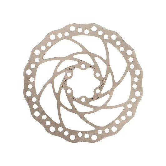 TR160-17 Disc Brake Rotor - 160mm 6-Bolt 2.3mm Thickness Silver - Bicycle Warehouse