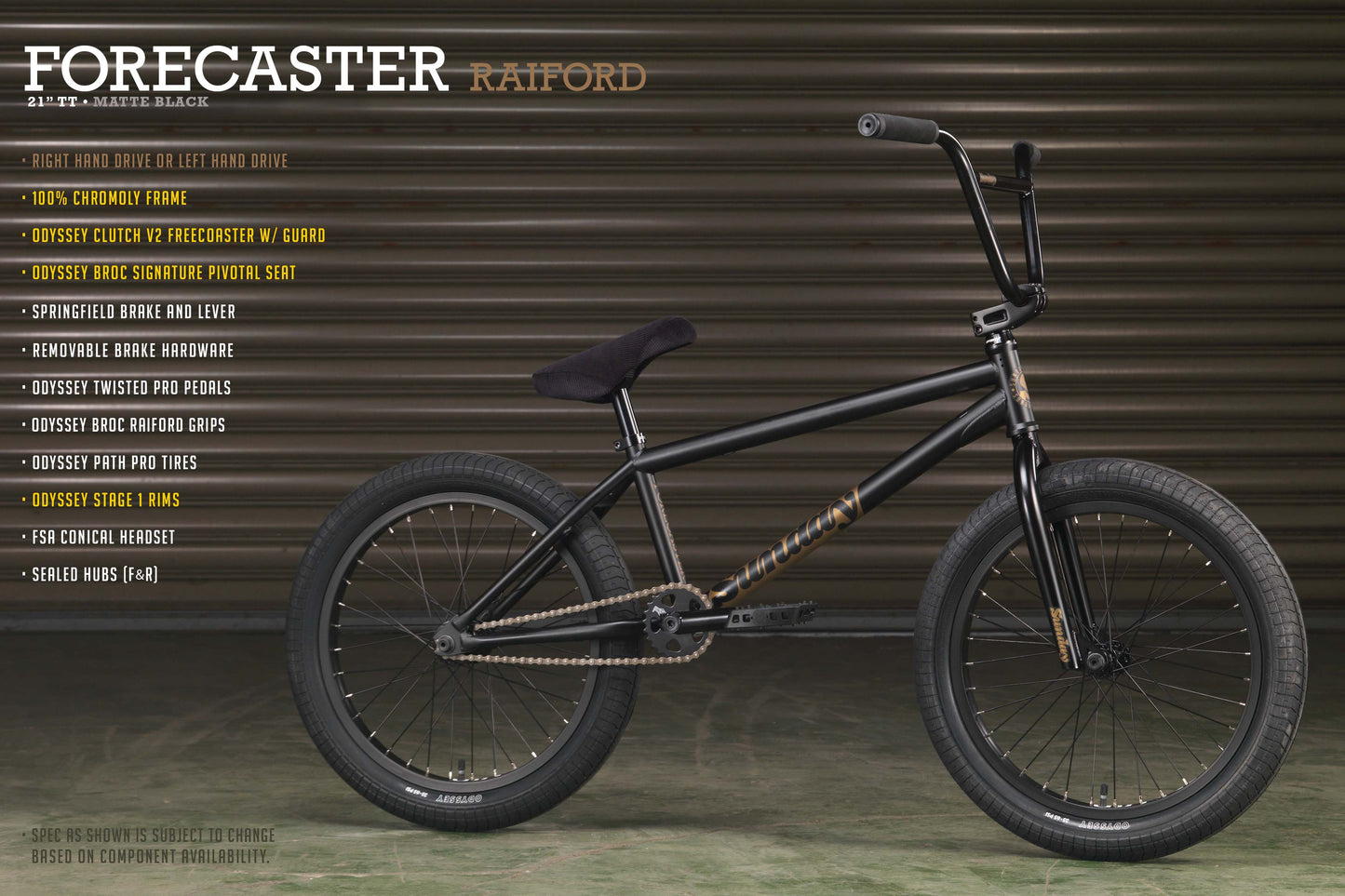 Forecaster - Broc Raiford Signature BMX Bike