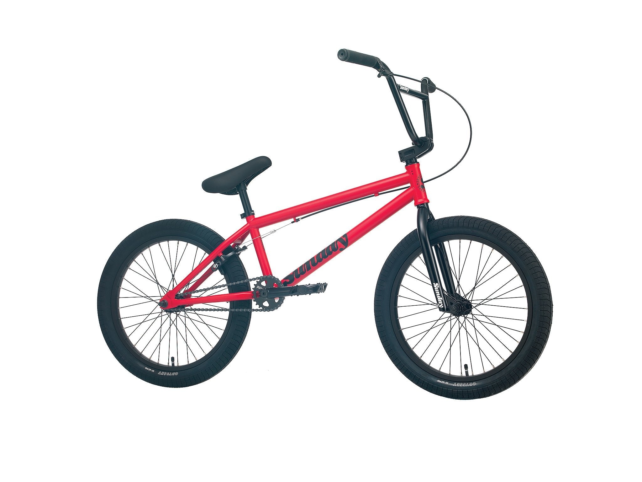 Sunday Primer 20 BMX Bike Matte Fire Engine Red with 20.75 tt Bicycle Warehouse