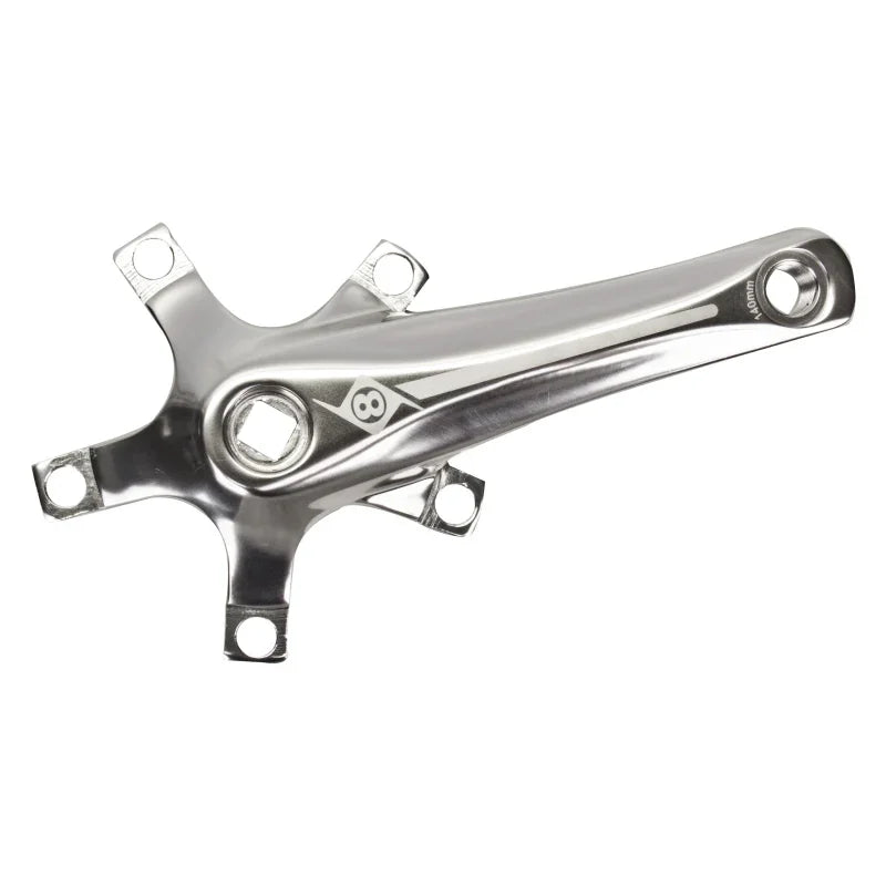 Alloy Crank Set 175mm 107 SQR JIS crankset silver - Bicycle Warehouse