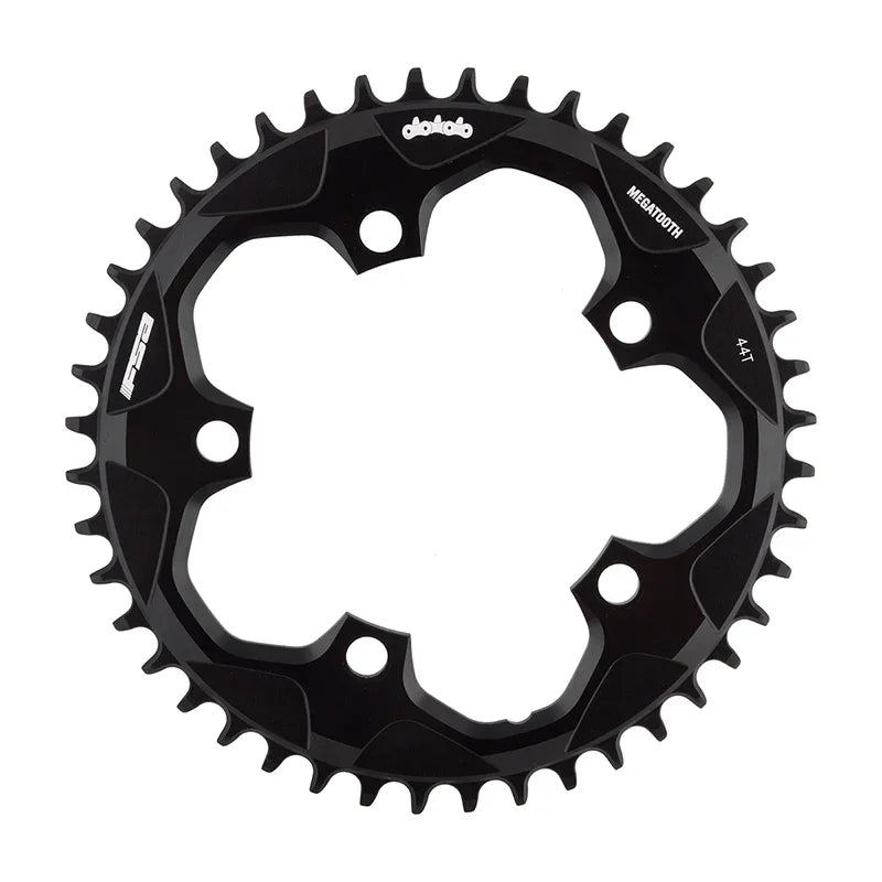 Full Speed Ahead Super Road Megatooth Chainring - 44t 110mm BCD 5-Bolt Aluminum For 1x11-Speed BLK - Bicycle Warehouse