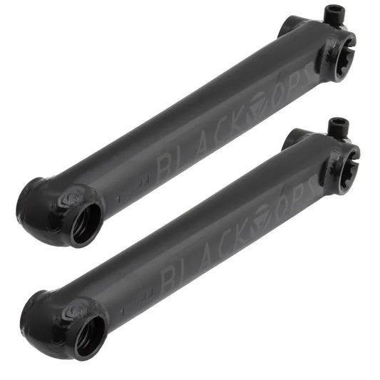 Stomp Cro-mo 175mm 19mm crankset black - Bicycle Warehouse