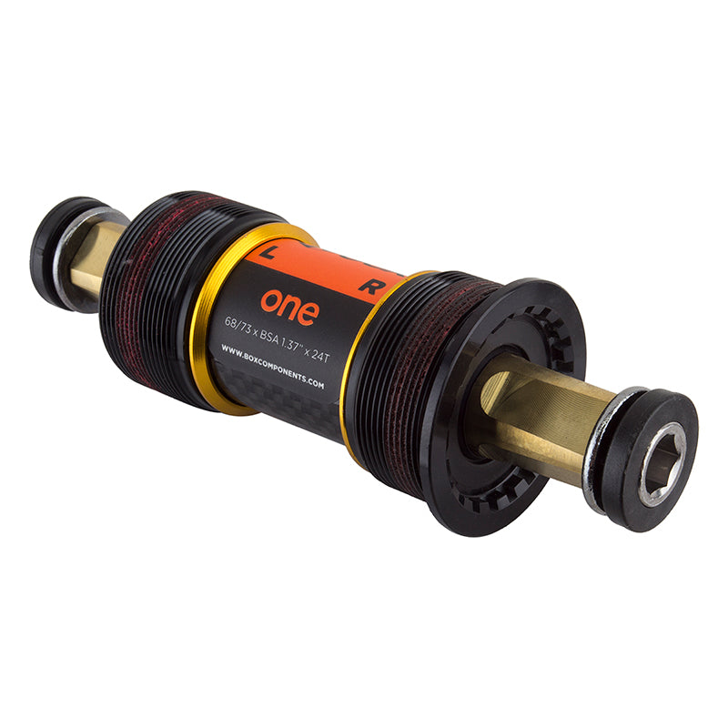 Box components Box One Titanium Square-Taper ENG Bottom Bracket 68mm SQR JIS - Bicycle Warehouse