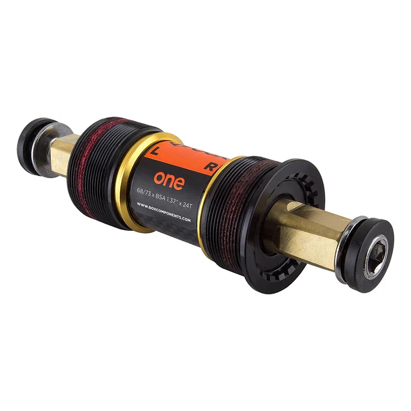 Box components Box One Titanium Square-Taper ENG Bottom Bracket 68mm SQR JIS - Bicycle Warehouse