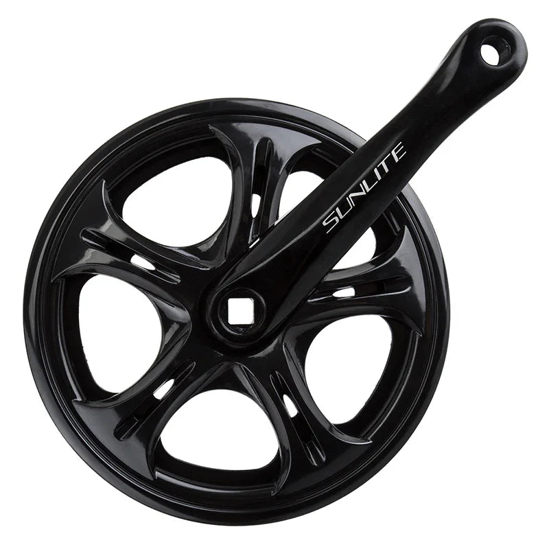 Big City Single Speed Crank 170x48 118 SQR JIS crankset black - Bicycle Warehouse