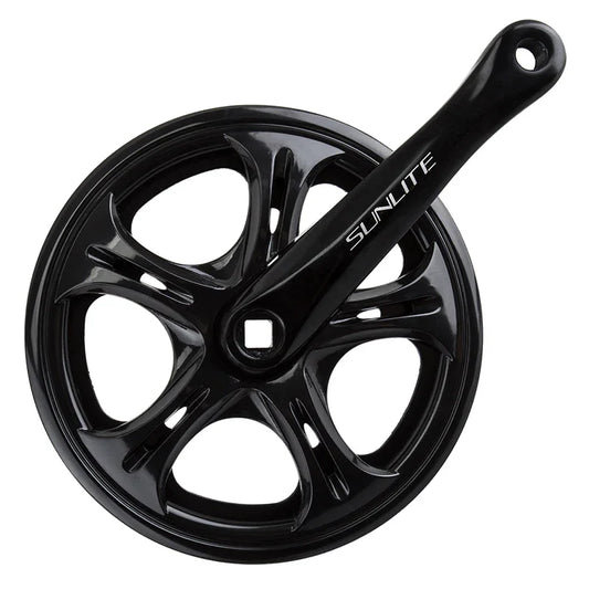 Big City Single Speed Crank 170x48 118 SQR JIS crankset black - Bicycle Warehouse