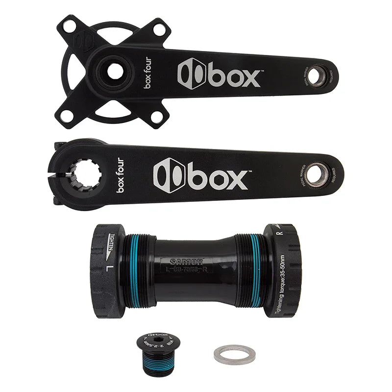 Box Four Crankset with BB 160mm - Black - Bicycle Warehouse
