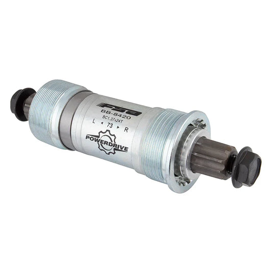 Speed Ahead 8420ST Power Drive Bottom Bracket - English 73x118mm Power Drive Spindle Silver - Bicycle Warehouse