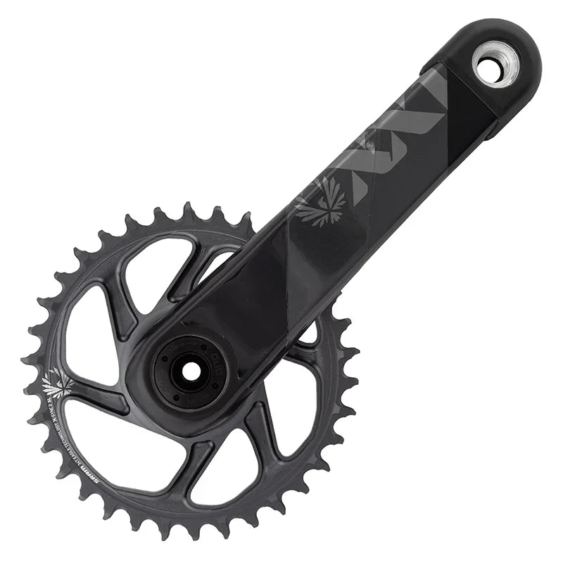 XX1 Eagle DUB Crankset Speed: 11/12 Spindle: 28.99mm BCD: Direct Mount 34 DUB 175mm Grey MTB - Bicycle Warehouse