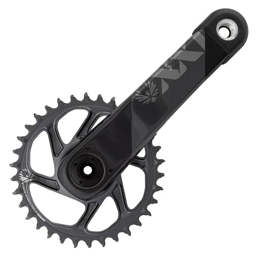 XX1 Eagle DUB Crankset Speed: 11/12 Spindle: 28.99mm BCD: Direct Mount 34 DUB 175mm Grey MTB - Bicycle Warehouse