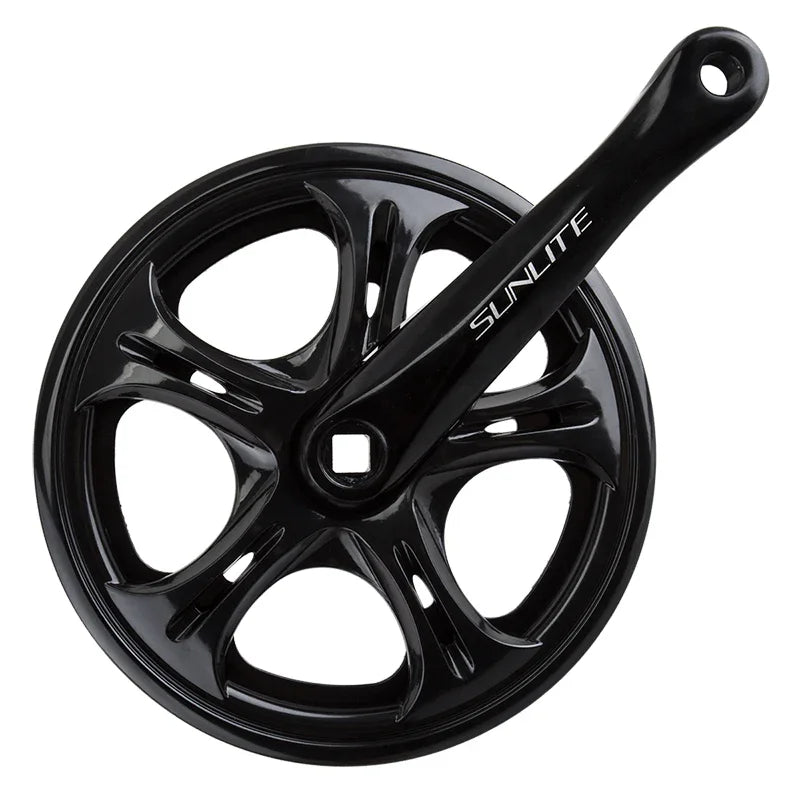 Big City Single Speed Crank 170x52 118 SQR JIS crankset black - Bicycle Warehouse