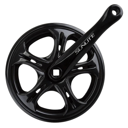 Big City Single Speed Crank 170x52 118 SQR JIS crankset black - Bicycle Warehouse