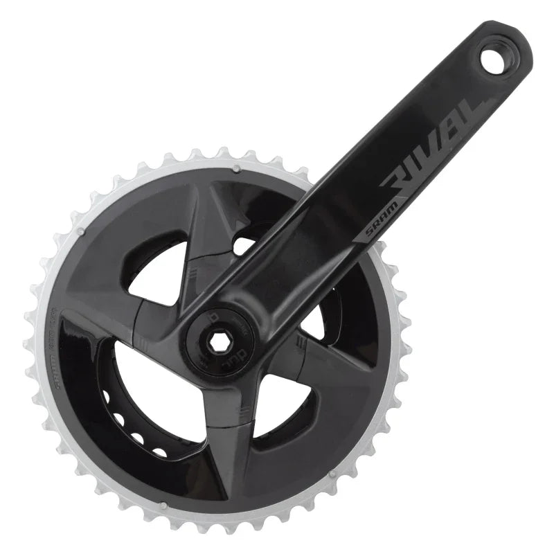 Rival AXS Wide Crankset - 175mm 12-Speed 43/30t 94 BCD DUB Spindle Interface BLK D1 - Bicycle Warehouse
