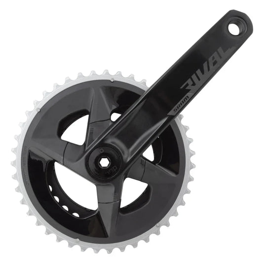 Rival AXS Wide Crankset - 175mm 12-Speed 43/30t 94 BCD DUB Spindle Interface BLK D1 - Bicycle Warehouse