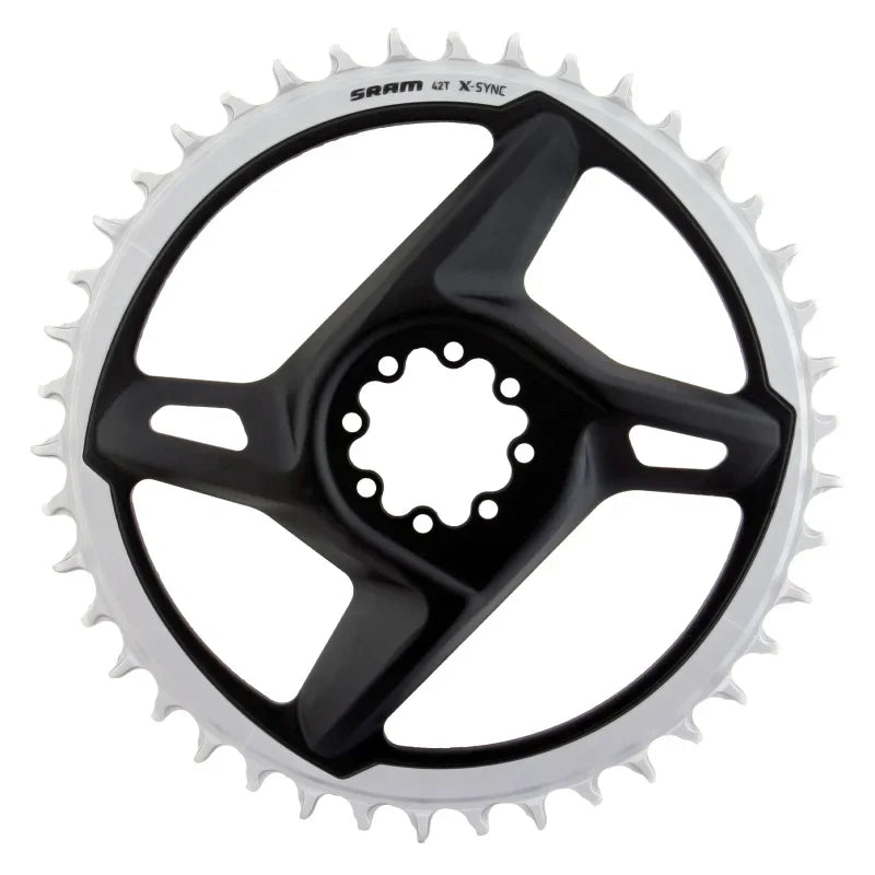 X-Sync Road Direct Mount Chainring RED/Force - 42t 12-Speed 8-Bolt Direct Mount Gray - Bicycle Warehouse