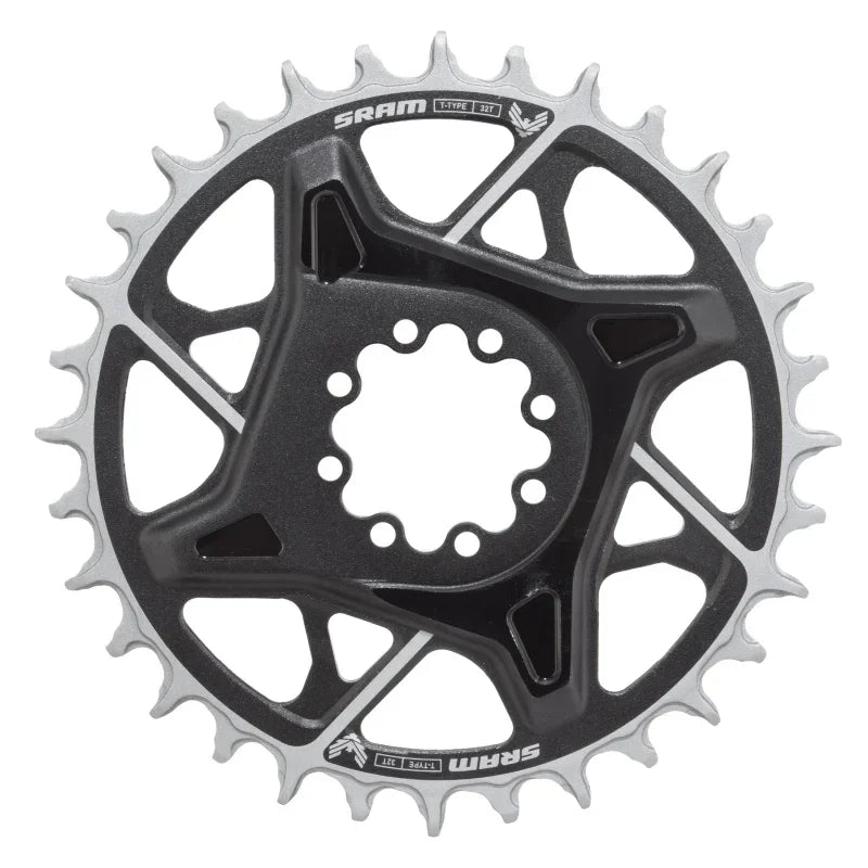 X0 Eagle T-Type Direct Mount Chainring - 32t 12-Speed 8-Bolt Direct Mount 3mm Offset Aluminum BLK D1 - Bicycle Warehouse
