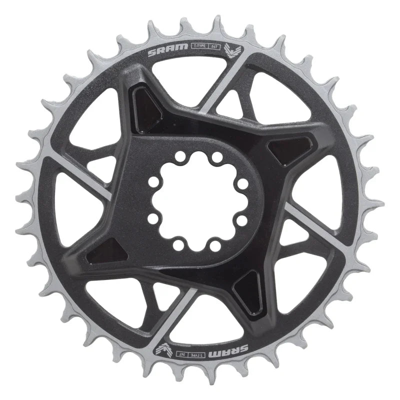 X0 Eagle T-Type Direct Mount Chainring - 34t 12-Speed 8-Bolt Direct Mount 3mm Offset Aluminum BLK D1 - Bicycle Warehouse