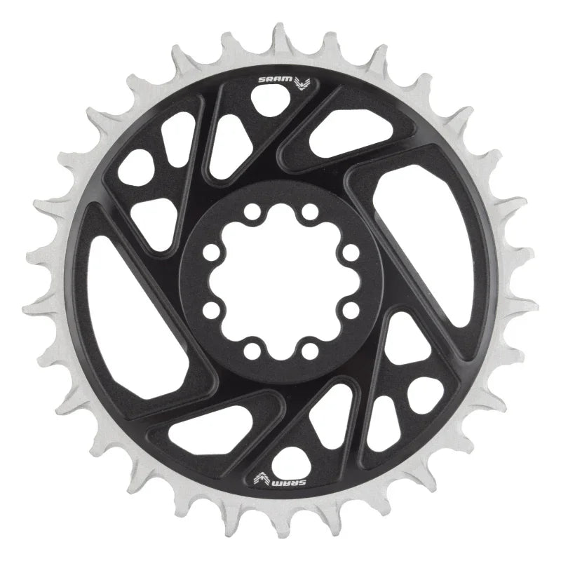 XX Eagle T-Type Direct Mount Chainring - 30t 12-Speed 8-Bolt Direct Mount 3mm Offset Aluminum BLK D1 - Bicycle Warehouse