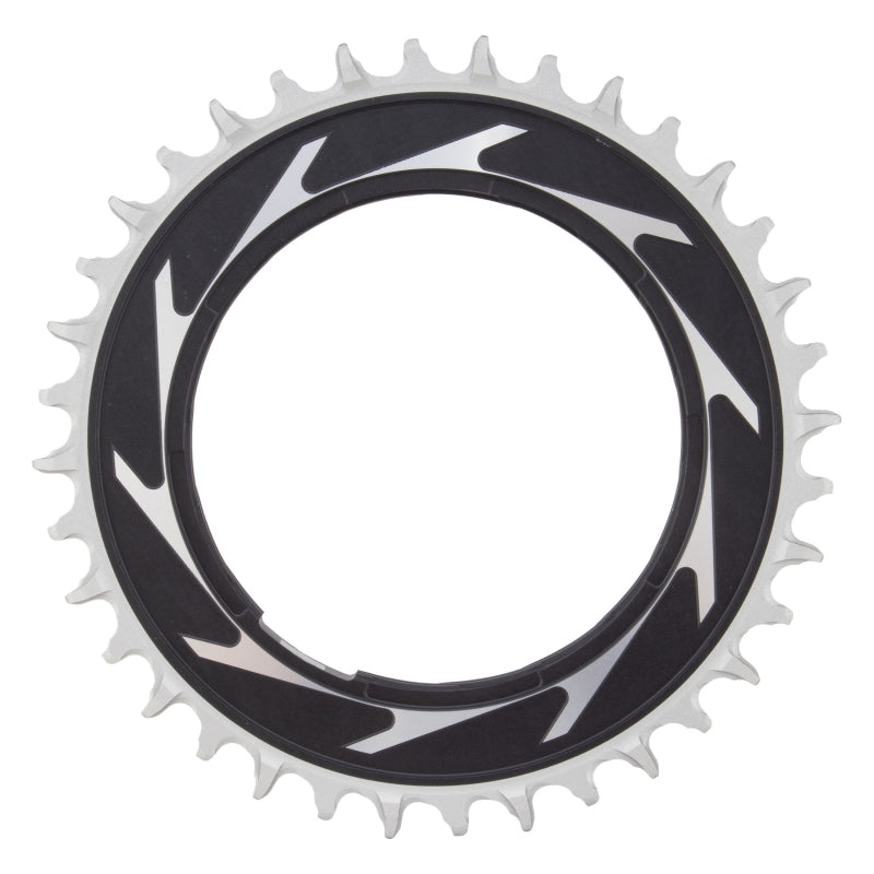 XX SL Eagle T-Type Thread Mount Chainring - 36t 12-Speed Thread Mount For XX SL PM Spider 0mm Offset Aluminum BLK/Silver - Bicycle Warehouse