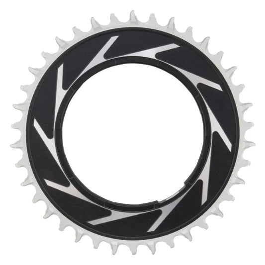 XX SL Eagle T-Type Thread Mount Chainring - 38t 12-Speed Thread Mount For XX SL PM Spider 0mm Offset Aluminum BLK/Silver - Bicycle Warehouse