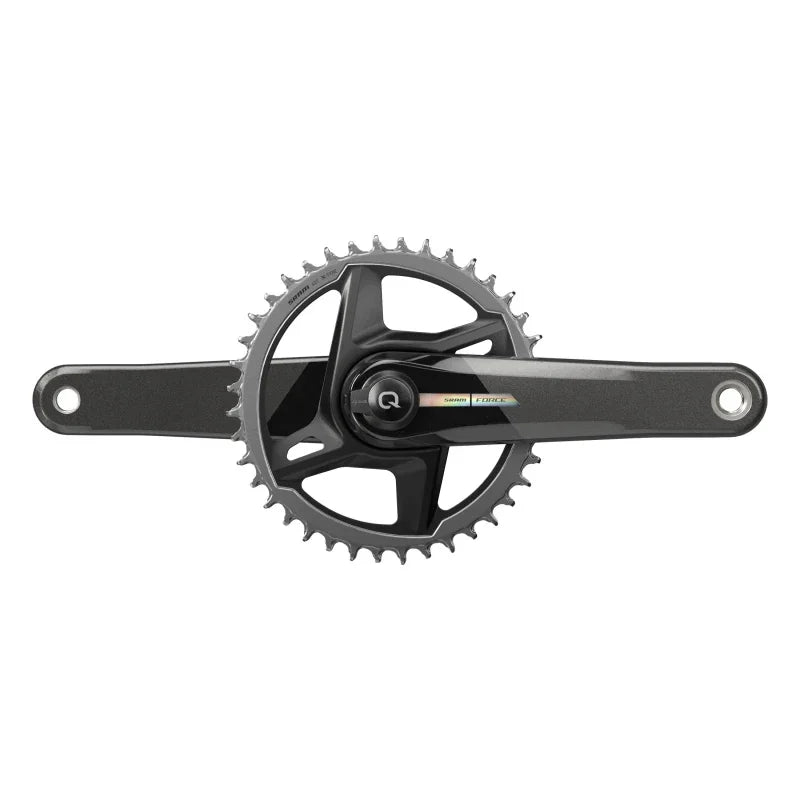 Force D2 1x Power Meter Crankset Speed: 12 Spindle: 28.99mm BCD: Direct Mount 40 DUB 172.5mm Black Road Disc - Bicycle Warehouse