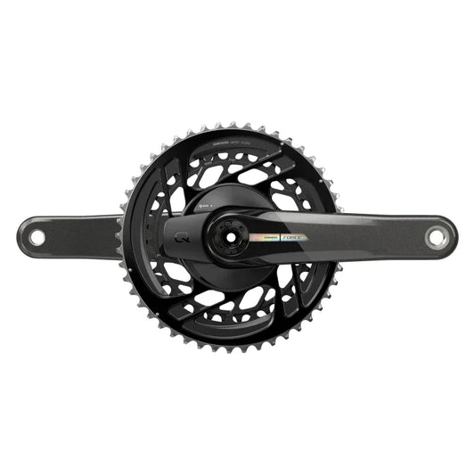 Force D2 2x Power Meter Crankset Speed: 12 Spindle: 28.99mm BCD: Direct Mount 50/37 DUB 172.5mm Black Road Disc - Bicycle Warehouse