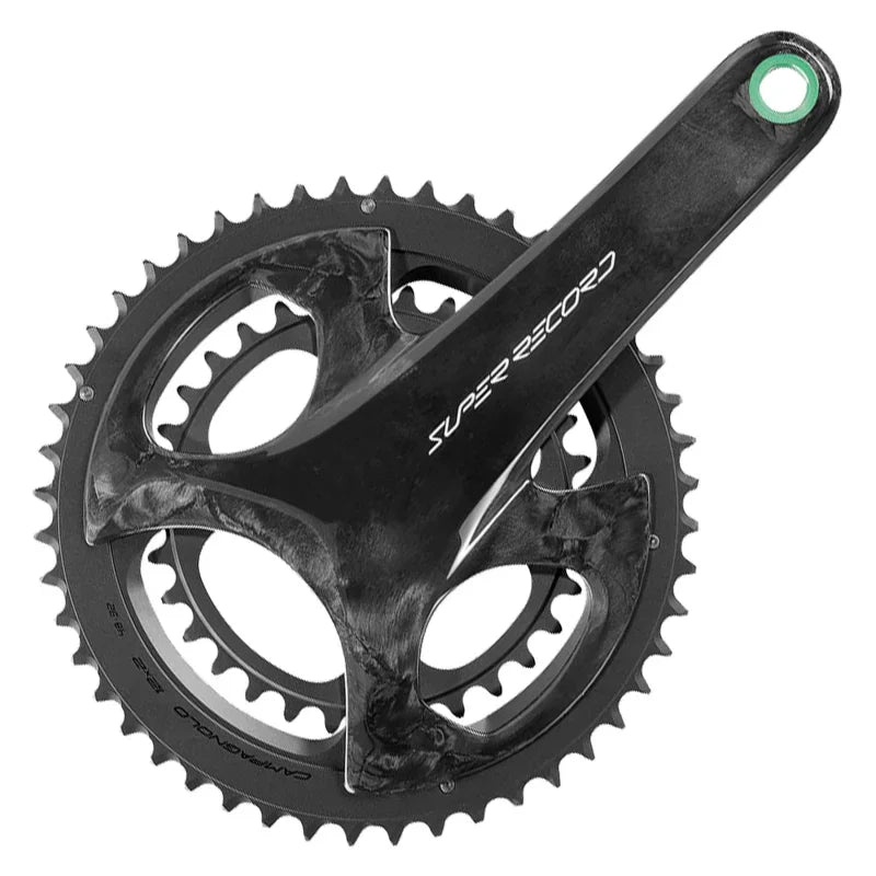 Super Record Wireless Crankset - 172.5mm 12-Speed 48/32t Campy 121/88 Asym BCD Ultra Torque Spindle Carbon - Bicycle Warehouse