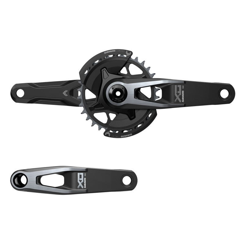 X0 Eagle T-Type Wide Crankset - 170mm 12-Speed 32t Chainring Direct Mount 2-Guards DUB Spindle Interface BLK V2 - Bicycle Warehouse