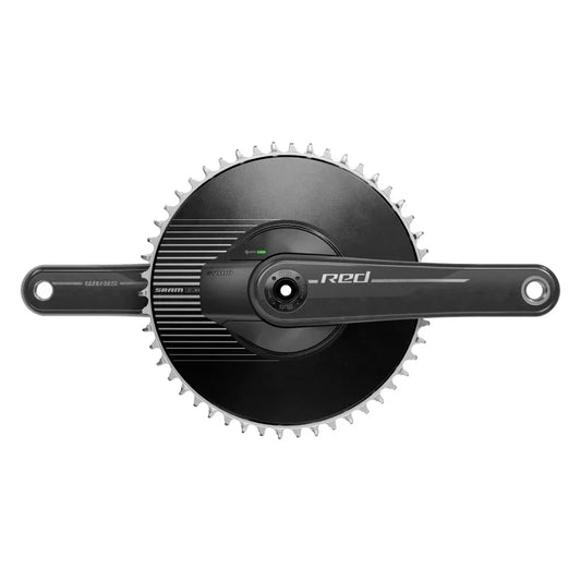 RED 1 AXS Power Meter Crankset - 165mm 12-Speed 50t Aero Chainring 8-Bolt Direct Mount DUB Spindle Interface Natural Carbon E1 - Bicycle Warehouse