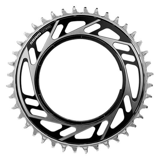 RED XPLR X-Sync Thread Mount Chainring - 42t 12/13-Speed Thread Mount For RED XPLR AXS PM Spider 6.5mm Offset BLK/Silver E1 - Bicycle Warehouse