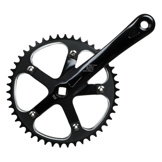 Track/SS 175x46 103mm JIS Square Taper crankset black/black - Bicycle Warehouse