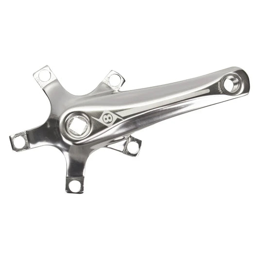 Alloy Crank Set 170mm 107 SQR JIS crankset silver - Bicycle Warehouse