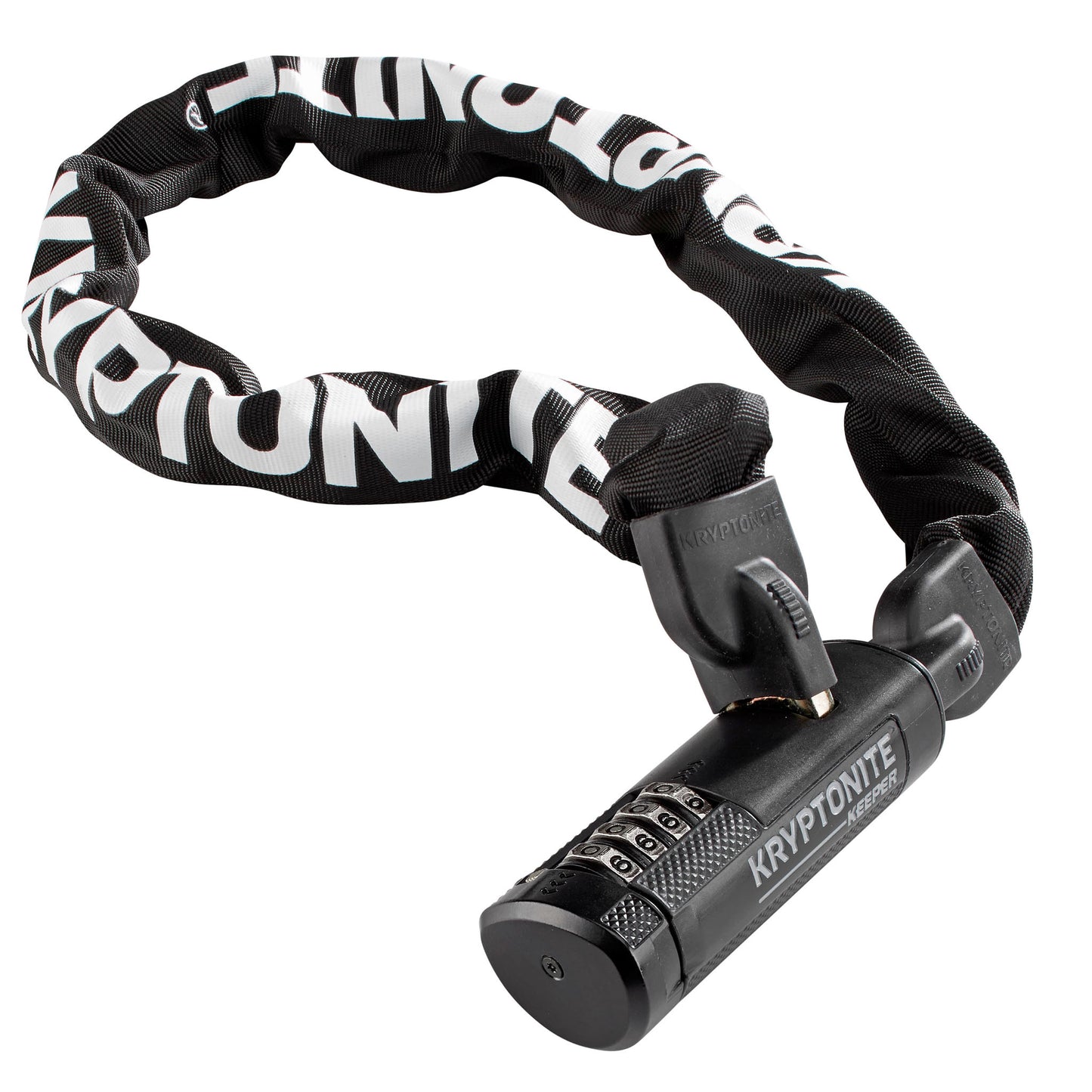 Kryptonite Keeper 712 Combination Integrated Chain Black