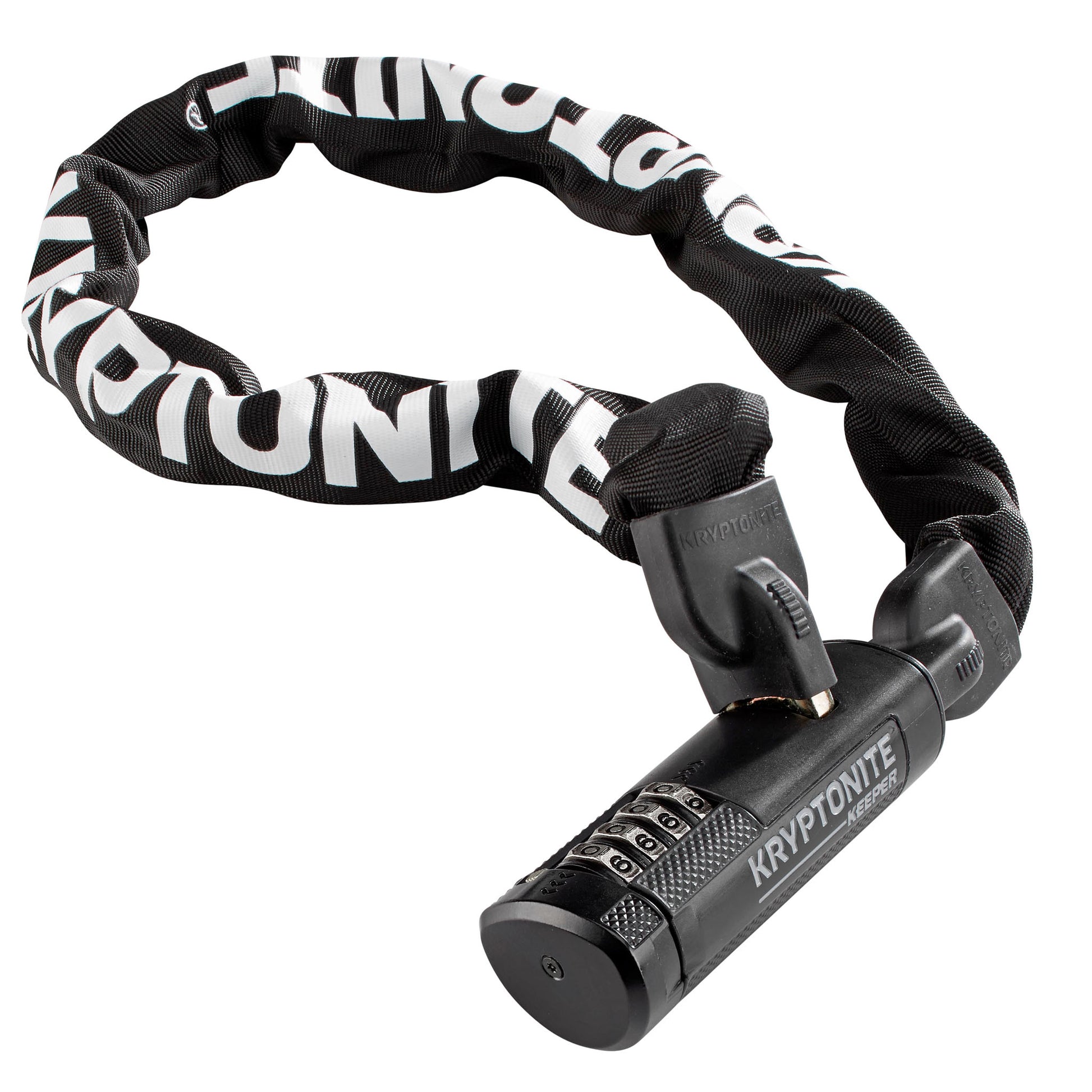 Kryptonite Keeper 712 Combination Integrated Chain Black