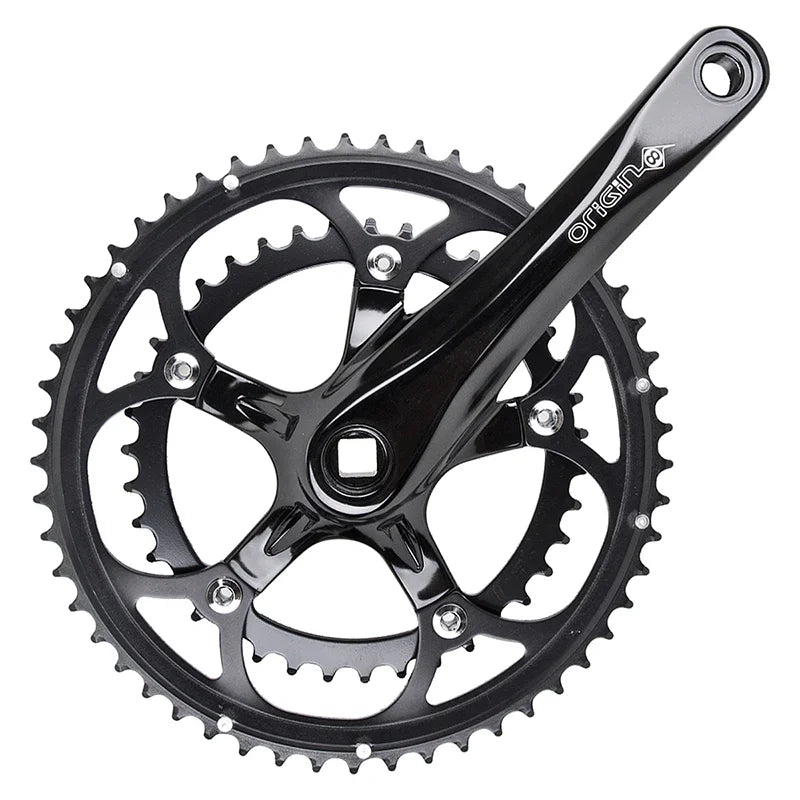 Pro Pulsion Alloy Road 172.5x53/39 110.5 SQR JIS crankset black - Bicycle Warehouse