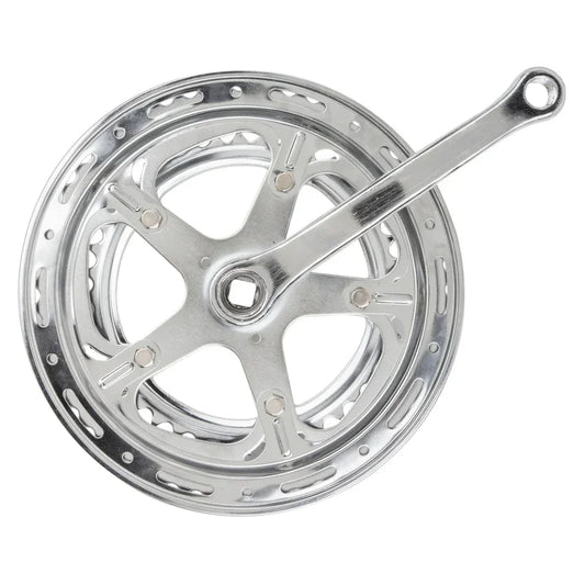 Steel Double 170x52/40 122 SQR JIS crankset silver - Bicycle Warehouse