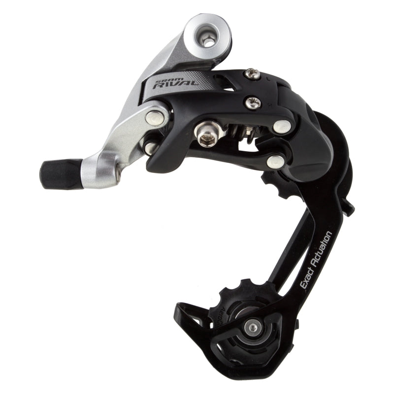 Rival 22 WiFli Rear Derailleur - 11 Speed Medium Cage Black/Silver - Bicycle Warehouse