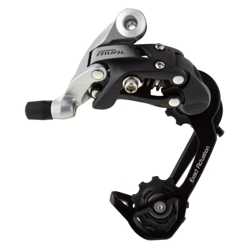 Rival 22 WiFli Rear Derailleur - 11 Speed Medium Cage Black/Silver - Bicycle Warehouse