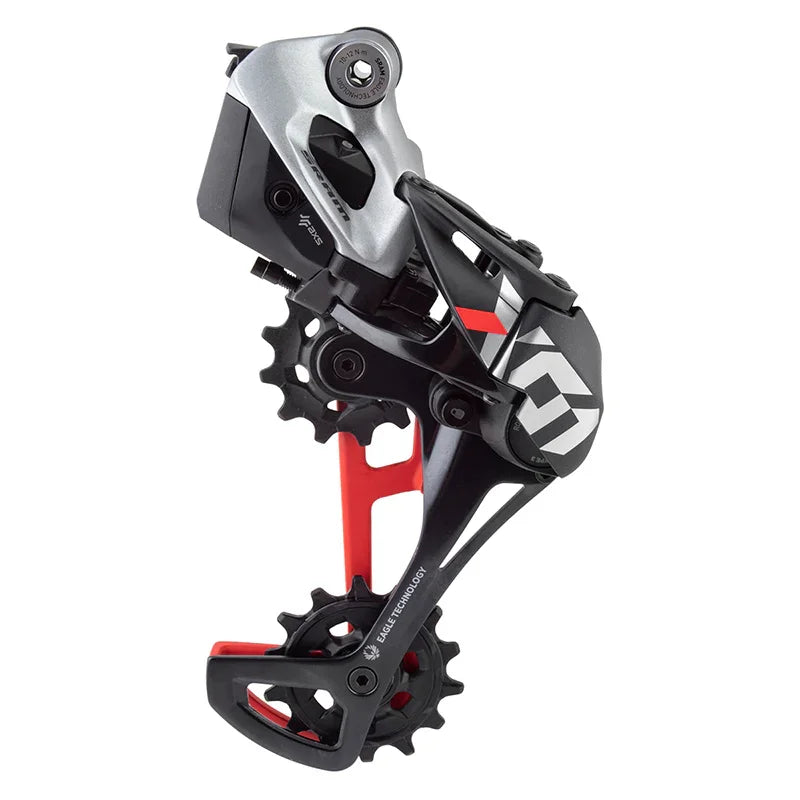 X01 Eagle AXS Rear Derailleur - 12-Speed Long Cage 52t Max Battery Sold Separate BLK/Red - Bicycle Warehouse