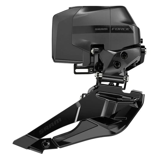 Force AXS eTap Front Derailleur - 2x12-Speed Braze-On Battery Not Included Iridescent Gray D2 - Bicycle Warehouse