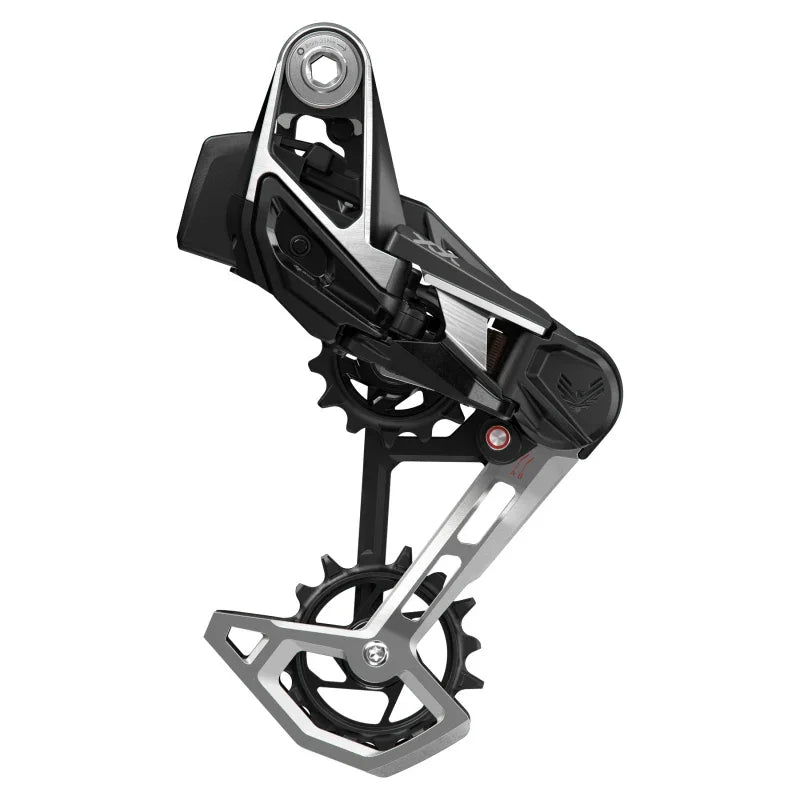 XX Eagle T-Type AXS Rear Derailleur - 12-Speed 52t Max Battery Not Included UDH Hangerless Aluminum Cage BLK/Silver - Bicycle Warehouse