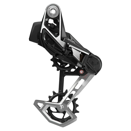 XX Eagle T-Type AXS Rear Derailleur - 12-Speed 52t Max Battery Not Included UDH Hangerless Aluminum Cage BLK/Silver - Bicycle Warehouse