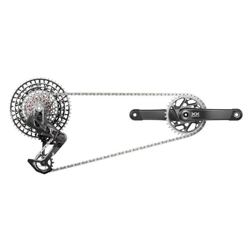 XX SL T-Type Eagle Transmission Groupset - 175mm Crank 34t Chainring AXS POD Controller 10-52t Cassette Rear Derailleur Chain - Bicycle Warehouse