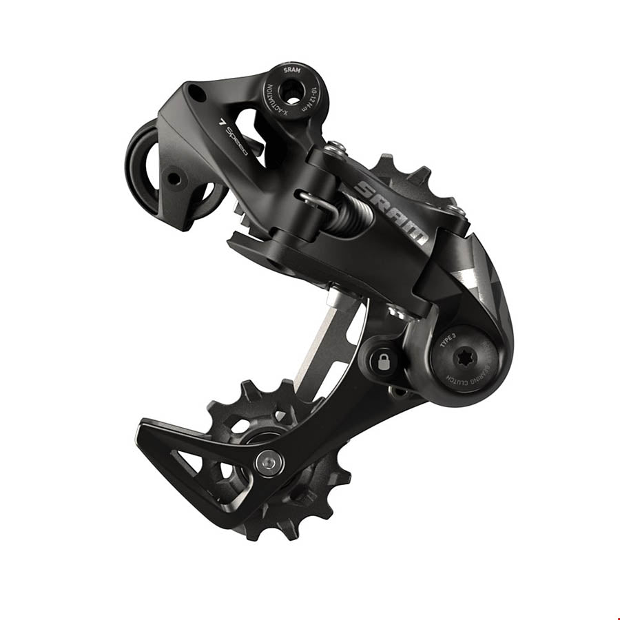 X01 DH Rear Derailleur - 7-Speed Short Cage Black with Clutch A3 - Bicycle Warehouse