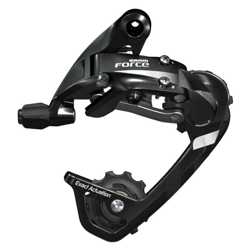 Force 22 WiFli Rear Derailleur - 11 Speed Medium Cage Black - Bicycle Warehouse