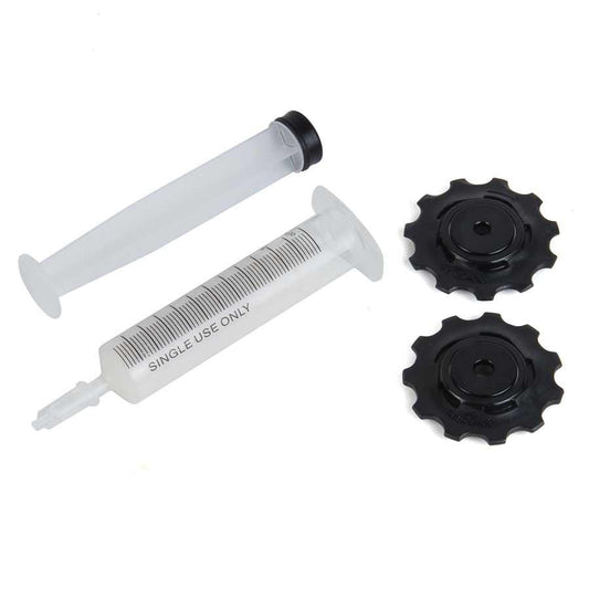 Ceramic Bearing AeroGlide Pulleys fit Red Rear Derailleur - Bicycle Warehouse