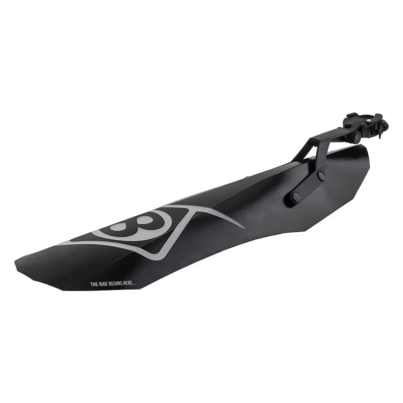 Grime Fat Rear Fender Rear MTB+ and Fat Bike 614mm x 142mm Polypropylene Black 155g - Bicycle Warehouse