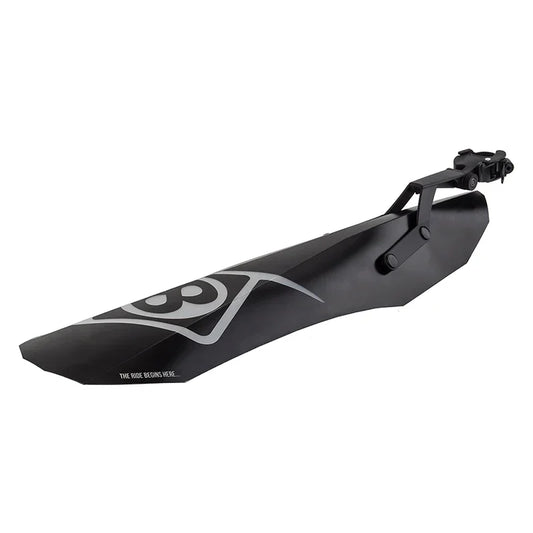 Grime Fat Rear Fender Rear MTB+ and Fat Bike 614mm x 142mm Polypropylene Black 155g - Bicycle Warehouse